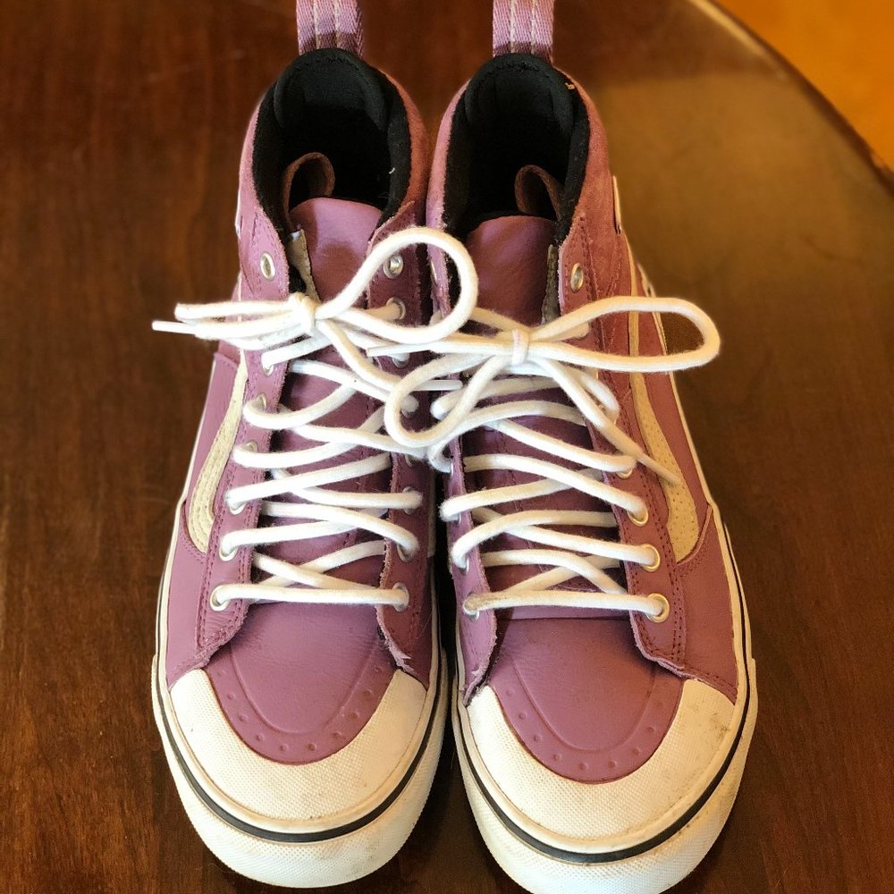 Lavender Vans High Tops